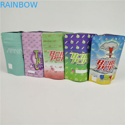 Tas Segel Panas 3.5g Mylar Smell Proof yang dapat ditutup kembali CMYK