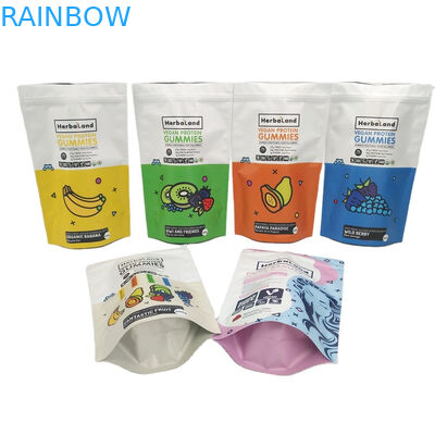 CMYK Mylar Weed Plastic Pouches Kemasan VMPET Gummy yang Dapat Dimakan