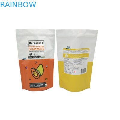 CMYK Mylar Weed Plastic Pouches Kemasan VMPET Gummy yang Dapat Dimakan
