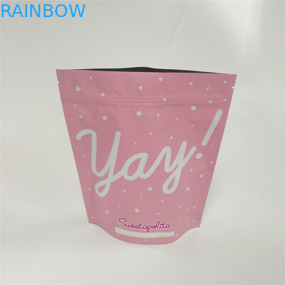 MOPP Metalized Aluminium Foil Ziplock Bags Matte Frosted Printing