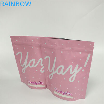 MOPP Metalized Aluminium Foil Ziplock Bags Matte Frosted Printing