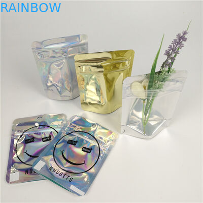 SGS 200g Bau Bukti Tas Ziplock Plastik CMYK Dengan Jendela