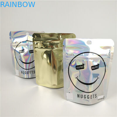 Zipock 300g Aluminium Foil Mylar Bags yang Dapat Ditutup Kembali Kemasan Makanan yang Dapat Dimakan