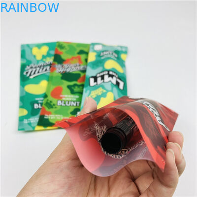 Rendah MOQ Kustom Dicetak Hemp Cigar Wrapping Mylar Zip Bags Grabba Tobacco Pouch Packaging