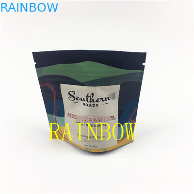 Kustom dicetak 3.5g 7g 28g Kue bunga kering kemasan edibles bau bukti tas kantong biji mylar