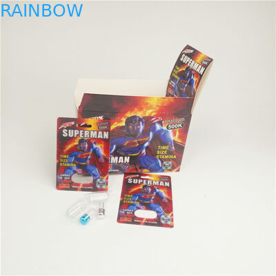 Kartu Pil Rhino 8 3D 200mic 500K 3D Blister Card Peningkatan Pria