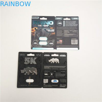 Kartu Pil Rhino 8 3D 200mic 500K 3D Blister Card Peningkatan Pria