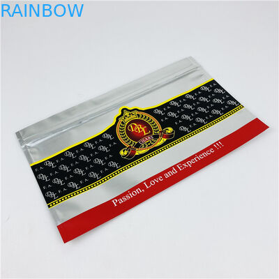 VMPET 1.2C Cmyk 200mic Kantong Tembakau Plastik Bau Bukti Cigarillo Foil ISO