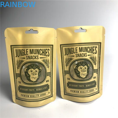 PA 1.5C AL 0.7C Matt Snack Packaging Bags Stand Up MPET