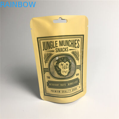 PA 1.5C AL 0.7C Matt Snack Packaging Bags Stand Up MPET