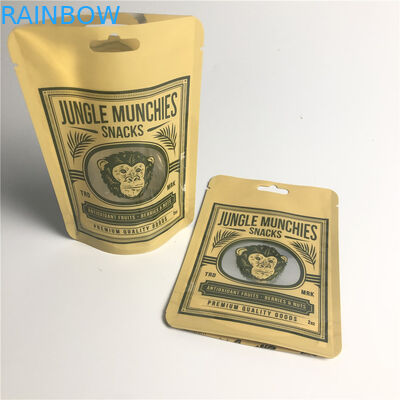 PA 1.5C AL 0.7C Matt Snack Packaging Bags Stand Up MPET