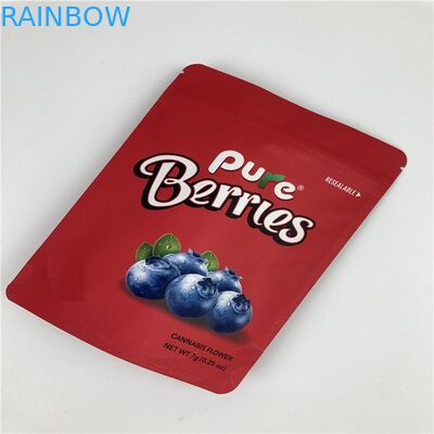 ISO BOPP VMPET Zip Lock Food Pouch Gravure Untuk Biji 3.5g