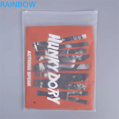 80mic SGS Resealable Clear Ziplock Bag CMYK Untuk Pakaian