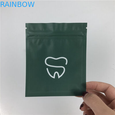 Aligners Tak Terlihat CMYK MOPP Reusable Mylar Bags 120mic Dengan Jendela Depan Yang Jelas