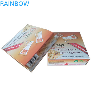 Snack ISO CMYK Display Paper Packaging Box 350G Ivory Board vmpet