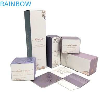 Kotak Kemasan Kosmetik Kertas SGS CMYK 2oz 60ml 30ml Foil Stamping