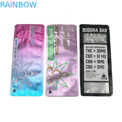 SGS 120mic MOPP Tas Mylar Tahan Anak-anak 500mg VMPET Candy Edibles