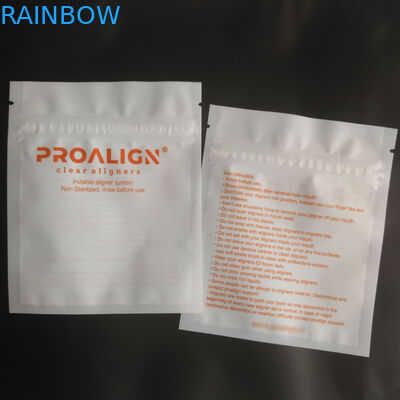 Teeth Cmyk 120mic MOPP Tas Kemasan Plastik Gravure Dengan Satu Sisi