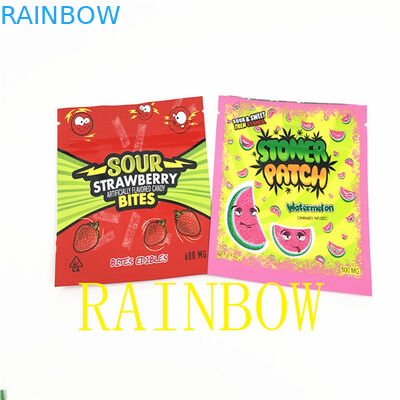 100mic CMYK 7g Aluminium Foil Mylar Bag Pouch Benih Bunga VMPET FDA