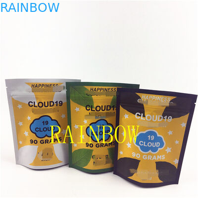 1lb Kemasan Kantong Foil yang Dapat Ditutup Kembali 140 Mikron Gummies Candy PET AL