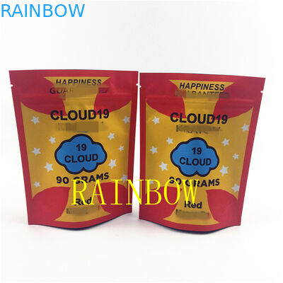 FDA 120mic Plastik Mylar Edibles Cookie Bags VMPET Seed Foil Zipper Pouch