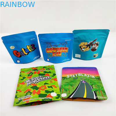 FSC BSCI CMYK Cookie Smell Proof Bag 3.5g CBD Mylar Packaging Pouches