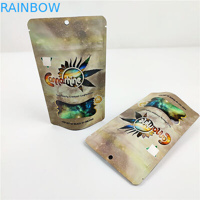 FSC BSCI CMYK Cookie Smell Proof Bag 3.5g CBD Mylar Packaging Pouches