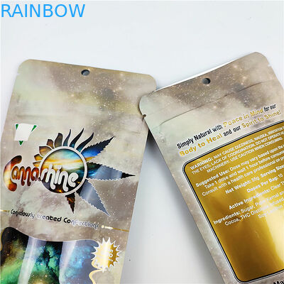FSC BSCI CMYK Cookie Smell Proof Bag 3.5g CBD Mylar Packaging Pouches