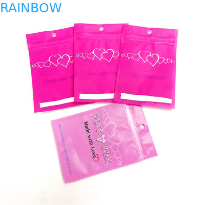 Custom Printed Clear Jewelry Mylar Matte Packaging Bags Untuk Aksesoris Rambut / Perhiasan / Aligners / Gelang