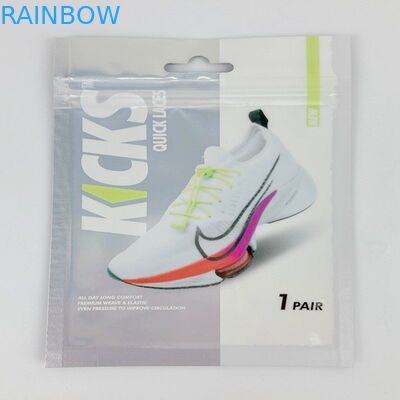 Kantong Plastik Mini Zipper Pouch Sepatu Pad Kemasan Tas Tiga Sisi Segel Tas Untuk Tali Sepatu