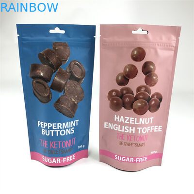 CMYK 110mic Zipper Stand Up Pouch Edibles Hemp Child Proof Mylar Bags