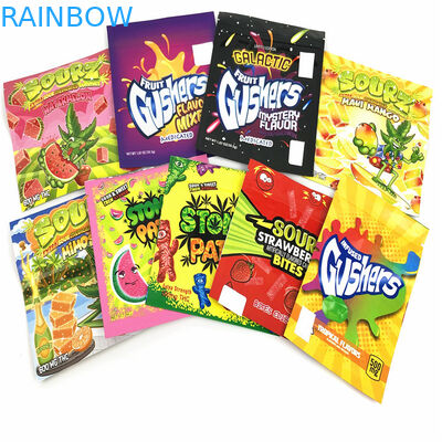 120mic CMYK Reusable Zip Lock pouch Tas Mylar Keluar Tahan Anak