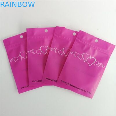 Tas Kemasan Plastik CMYK PA 1.5C Laminated VMPET Jewelry Plastic Flat Pouches
