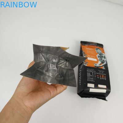 200mic CMYK Tas Kemasan Bawah Datar SGS 12C PE Side Gusset Zipper Bag