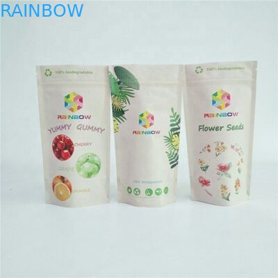 Pa 1.5c 80mic Kraft Paper Ziplock Bag Vmpet Laminated Nut Packaging Bags