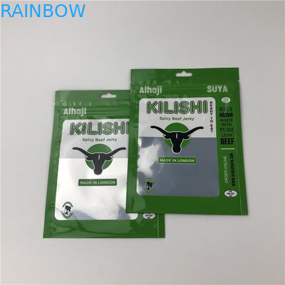 Kemasan Kantong Plastik SGS Kraft CMYK VMPET NY CPP Untuk Dendeng Daging Sapi