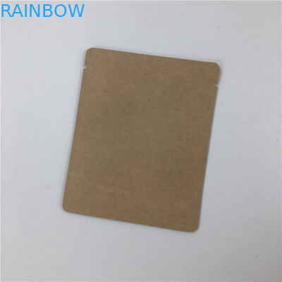 Kemasan makanan tahan air aluminized tiga sisi segel kantong kertas kraft Drip Fliter Food Grade Food Packets