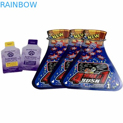 Bentuk Khusus Cetak Kustom Mylar Soft Touch Paket Plastik Delta 8 Kantong Dapat Dimakan Kosmetik Cream Shampoo Sachet