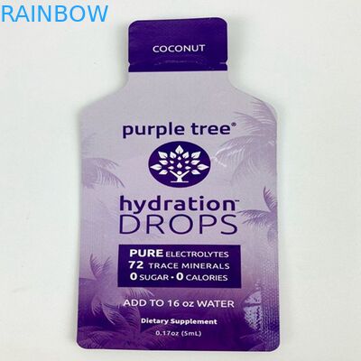 Bentuk Khusus Cetak Kustom Mylar Soft Touch Paket Plastik Delta 8 Kantong Dapat Dimakan Kosmetik Cream Shampoo Sachet