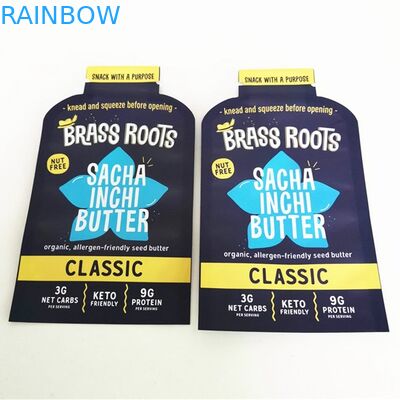 Cetak Digital Bentuk Kustom Minyak Kelapa Sachet Mylar Food Flat Bag Snack Candy Pouch Untuk Bunga Gulma