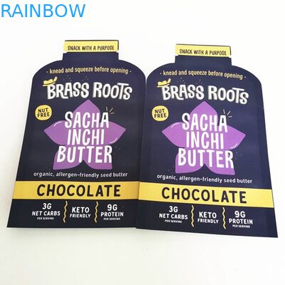 Cetak Digital Bentuk Kustom Minyak Kelapa Sachet Mylar Food Flat Bag Snack Candy Pouch Untuk Bunga Gulma