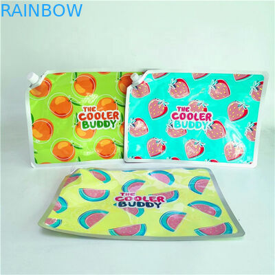 Kantong cerat bukti cair plastik Tas Mylar grosir untuk paket kemasan Kantong Makanan cair jus