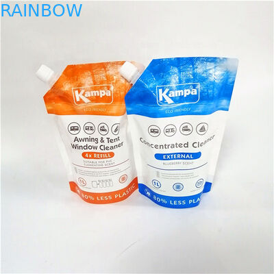 Grosir kantong plastik cerat bukti cair tas Mylar untuk jus kemasan Kantong Makanan cair Paket berbentuk tas mylar