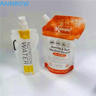 Tas Cair Isi Ulang Dengan Cerat Dan Tutup Untuk Tas Cerat Deterjen Cair Untuk Mencuci Bubuk Aluminium Cerat Pouch