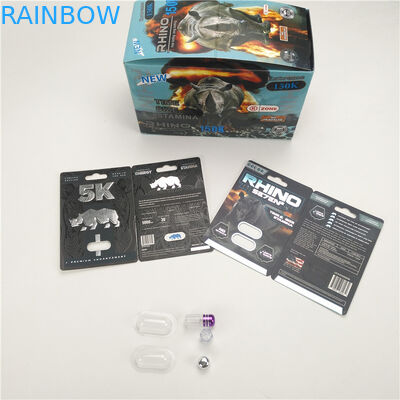 200mic Pills Display Card Kinerja Peningkatan Pria RHINO 8 11 25 CMYK