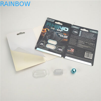 UV Printing 200mic 3D Panther Card Male Enhancer Pills Dengan Tampilan UV