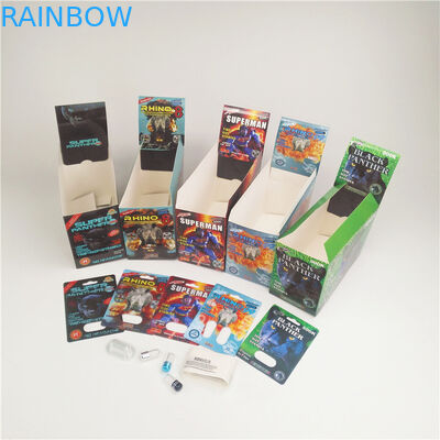 Rhino 7 Platinum 3D Pill Packaging Card Box Blister Mamba Pather