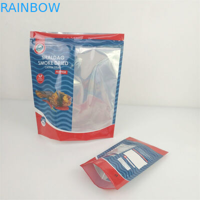 MOPP Plastic Stand Pouch Kemasan Sachet Jendela Transparan CMYK Pantone