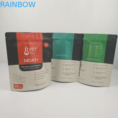 CMYK Pantone Kantong Ritsleting Dapat Ditutup Kembali Bukti Bau PVC CPE MOPP yang Dapat Didaur Ulang