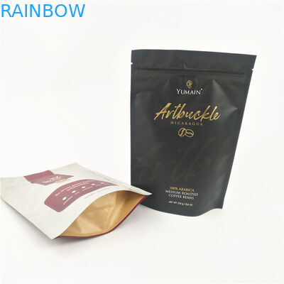 CMYK MOPP Kantong Ritsleting yang Dapat Ditutup Kembali Kertas Kraft Bukti Kelembaban OPP AL